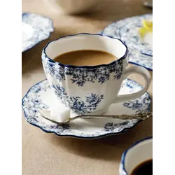 Чайная пара, кружка и блюдце, Tudor, Blue Jardin, 300 мл