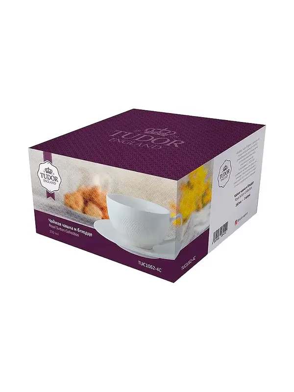 Чайная пара (чашка + блюдце), Tudor (England), Royal Sutton, 230 мл