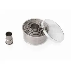 Набор круглых вырубок (12шт) d=2.7-10.4 h=5.5 нерж.сталь, WAS, Германия