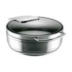 55.0001.6040 Мармит "Basic",круглый d=39 h=19см., нерж.сталь хромированная,крышка - стекло, WMF, Ге