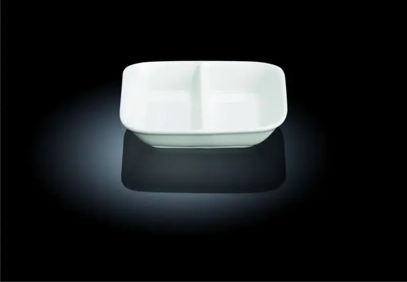 Блюдце для соуса, двойное, Wilmax, 85*85 мм 55 мл 