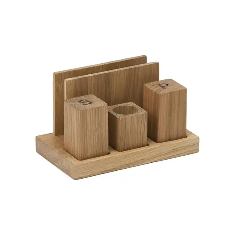 Набор для специй и салфеток RestoTouch Wood дуб выбеленный 170х100 мм