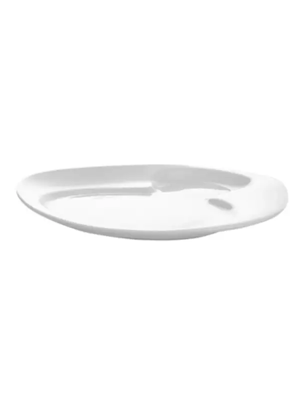 Тарелка, RAK Porcelain, Nabur,32х26.5 см, с 2 зонами