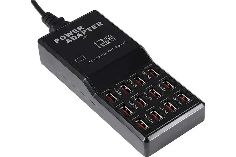 Зарядная станция для ламп на 12 USB-портов (5V-12A)