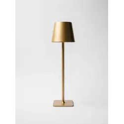 Лампа настольная 3 цвета, сенсорная регулировка яркости, нерж., золотая LED POST-MODERN MGline 