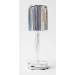 Лампа настольная беспроводная 15 цветов, 7 режимов яркости, нерж./акрил, прозрачная LED GATSBY MGline 