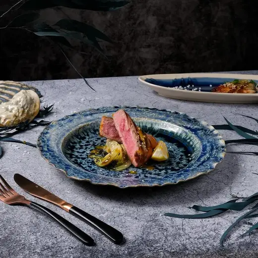 Тарелка P.L. Proff Cuisine Northern Blue Frutti di Mare d 28,5 см h3,5 см