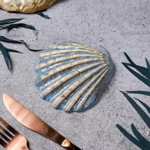 Блюдо для подачи P.L. Proff Cuisine Northern Blue Frutti di Mare 13*12,5 см h3 см