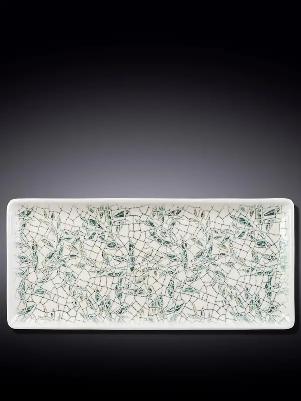 Блюдо прямоугольное, Wilmax, Olive Green, 33х15 см