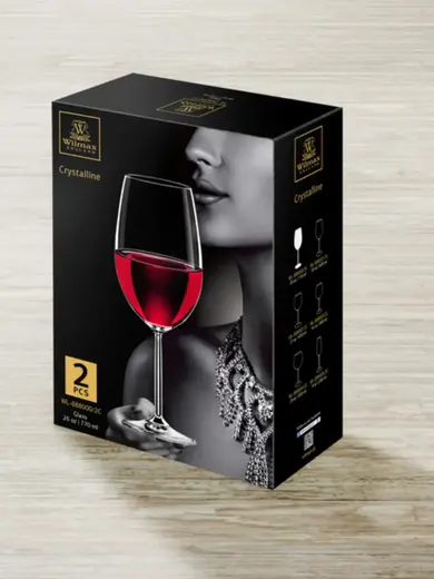 Набор из 2-х бокалов для вина, Wilmax, Olivia, 770 мл