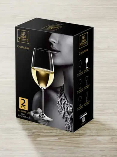 Набор из 2-х бокалов для вина, Wilmax, Olivia, 600 мл