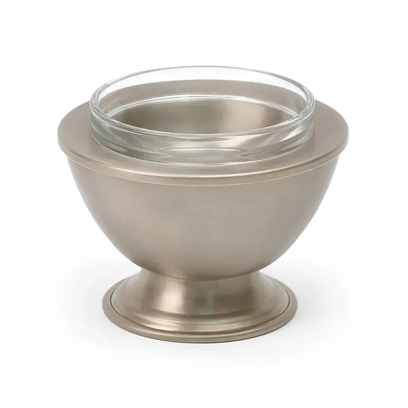 Gibco Икорница 12х7,5 см "Нобель", мельхиоровая