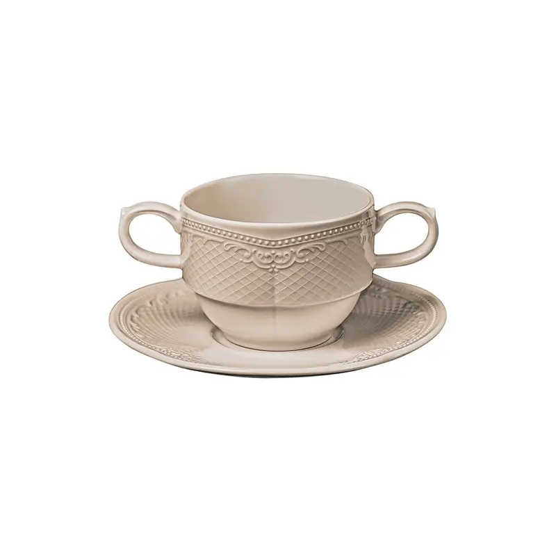 Бульонная пара Noble Peach Tea Aristocrat 340 мл d 10,3 см h8 см
