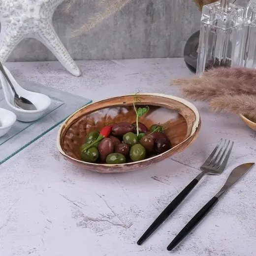 Салатник P.L. Proff Cuisine Pearl Ammonite Shell Frutti di Mare 365 мл 19*14,5 см h5 см