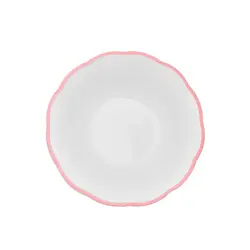 Салатник, Bitossi, Petalo, 30 см с цветным кантом (розовый)