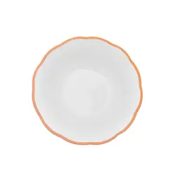 Салатник, Bitossi, Petalo, 30 см с цветным кантом (охра)