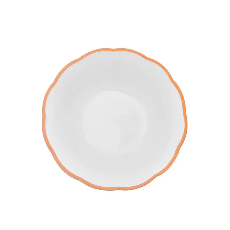 Салатник, Bitossi, Petalo, 30 см с цветным кантом (охра)