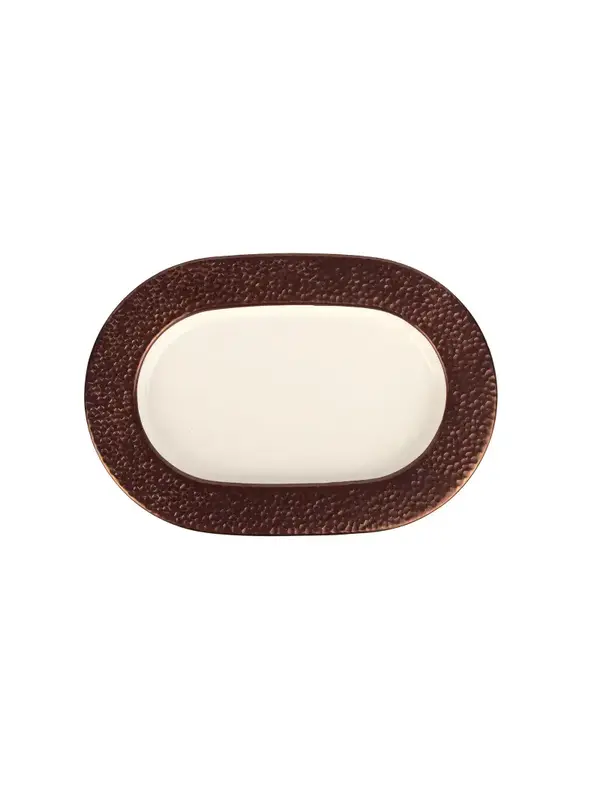 Тарелка овальная с бортом, Porland Legacy Copper 24*16см