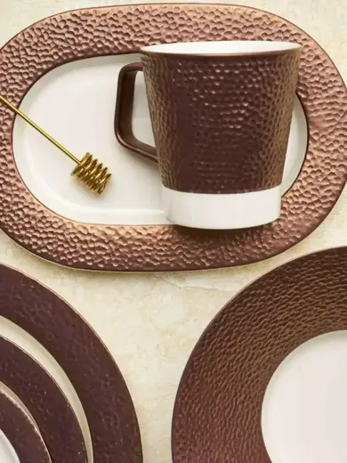 Тарелка плоская с бортом, Porland Legacy Copper 20см