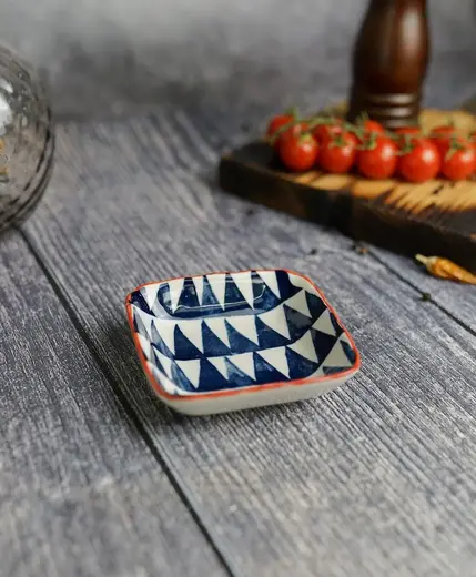 Тарелка квадратная, Porland MIX&MATCH 9 см., COBALT