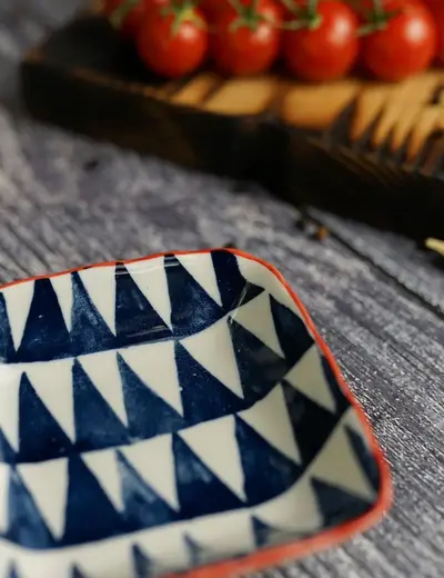 Тарелка квадратная, Porland MIX&MATCH 9 см., COBALT