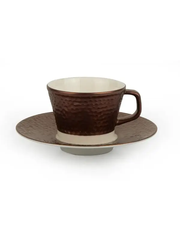 Кофейная пара: чашка 80мл с блюдцем 12см Porland Legacy Copper