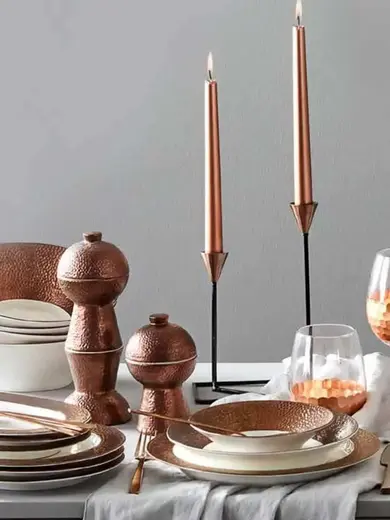 Кофейная пара: чашка 80мл с блюдцем 12см Porland Legacy Copper