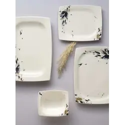 Сервиз столовый на 12 персон 86 предметов Porland FLYING DREAMS (тарелка 28 см - 12 шт., тарелка 22 см - 12 шт., тарелка глубокая 22 см - 12 шт., тарелка глубокая 15 см - 12 шт., чашка кофейная - 6 шт.,блюдце для корфейной чашки - 6 шт. 