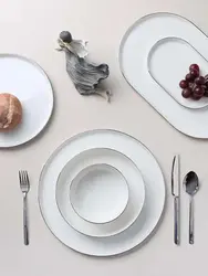 Обеденный сервиз на 6 персон Porland CHOPIN PLATINUM (27пред.)