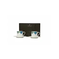 Набор кофейных пар 90 мл на 2 персоны Porland Exotic (4 предмета) в подарочной упаковке