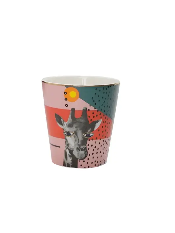 Чашка без ручки Porland Wild Life 320 мл Giraffe