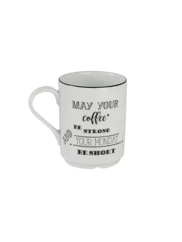 Кружка с ручкой Porland BE HAPPY 345 мл