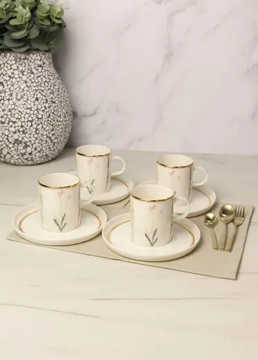 Чайная пара Porland Botanical 200 мл, четыре пары