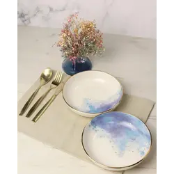 Набор салатников Porland Cosmos 415 мл 2шт, подарочная коробка, белый, фиолетовый, голубой