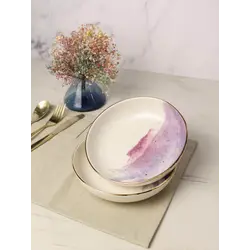 Набор салатников Porland Cosmos 415 мл 2шт, подарочная коробка, белый, фиолетовый