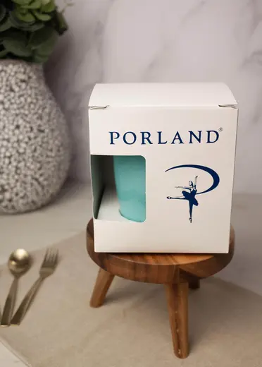Кружка Porland Seasons 260 мл, бирюзовая, подарочная упаковка
