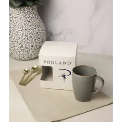 Кружка Porland Seasons 260 мл, темно-серая, подарочная упаковка