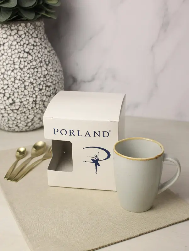 Кружка Porland Seasons 260 мл, серая, подарочная упаковка