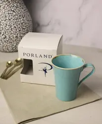 Кружка Porland Seasons 340 мл, бирюзовая, подарочная упаковка