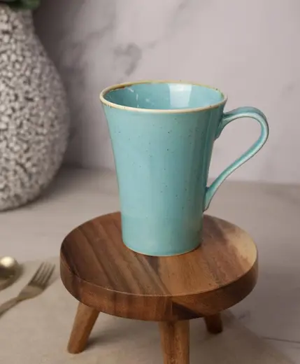 Кружка Porland Seasons 340 мл, бирюзовая, подарочная упаковка