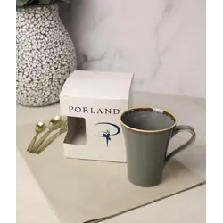 Кружка Porland Seasons 340 мл, темно-серая, подарочная упаковка