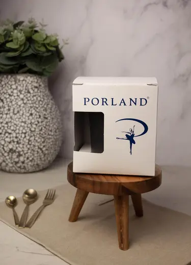 Кружка Porland Seasons 340 мл, черная, подарочная упаковка