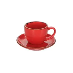 Чашка кофейная, Porland, Seasons Red, 90 мл, к блюдцу 128612
