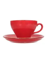 Чашка чайная, Porland, Seasons Red, 365 мл, к блюдцу 138117