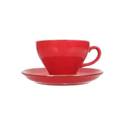 Чашка чайная, Porland, Seasons Red, 365 мл, к блюдцу 138117