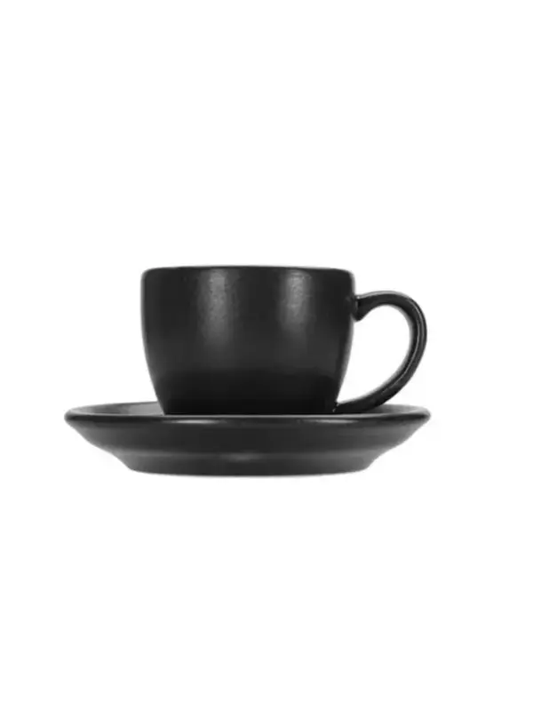 Чашка кофейная, Porland, Seasons Black, 90 мл, к блюдцу 128612