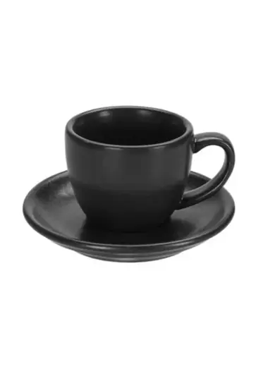 Чашка кофейная, Porland, Seasons Black, 90 мл, к блюдцу 128612