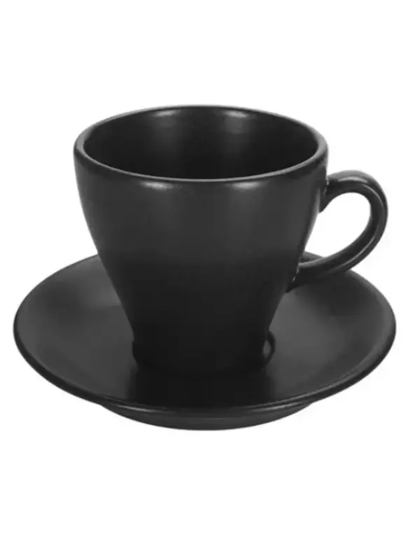 Чашка чайная, Porland, Seasons Black, 300 мл, к блюдцу 13OT16