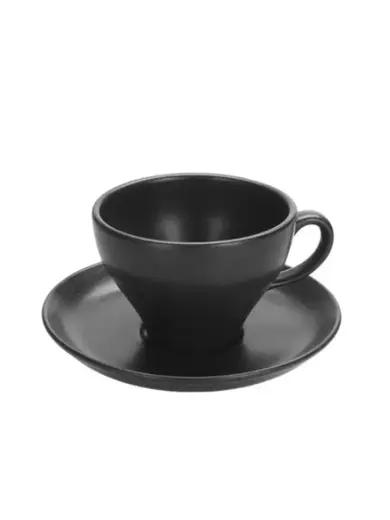 Чашка чайная, Porland, Seasons Black, 365 мл, к блюдцу 138117
