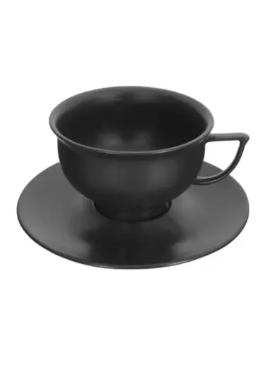 Чашка чайная, Porland, Seasons Black, 210 мл, к блюдцу 13CA15